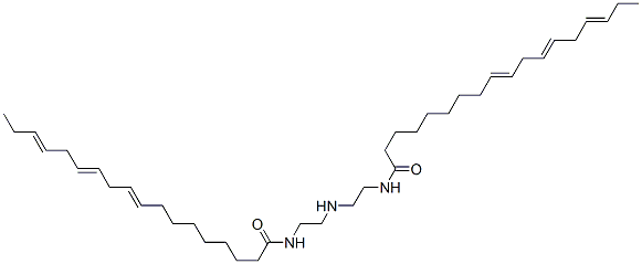 N,N'-(iminodi-2,1-ethanediyl)bis(9,12,15-octadecatrienamide) Structure