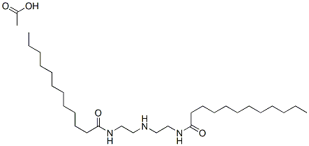 N,N'-(iminodiethylene)bis(dodecanamide) monoacetate Structure