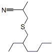 3-[(2-ethylhexyl)thio]-2-methylpropiononitrile Structure
