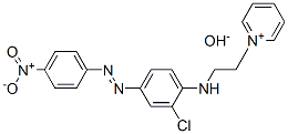 1-[2-[[2-chloro-4-[(4-nitrophenyl)azo]phenyl]amino]ethyl]pyridinium hydroxide Structure