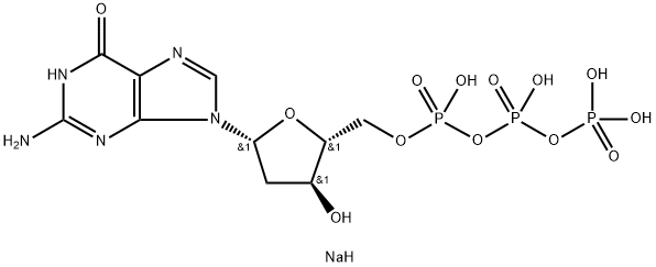 2'-Deoxyguanosine-5'-triphosphate trisodium salt 구조식 이미지