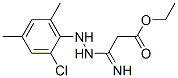 ethyl 3-[2-(2-chloro-4,6-dimethylphenyl)hydrazino]-3-iminopropionate 구조식 이미지
