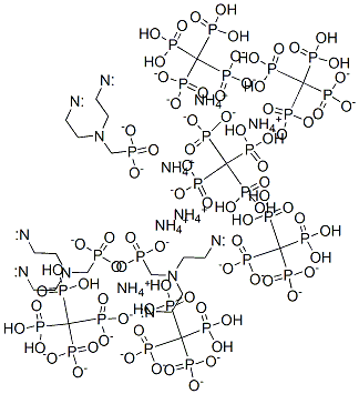 hexaammonium tetrahydrogen [[(phosphonatomethyl)imino]bis[ethane-2,1-diylnitrilobis(methylene)]]tetrakisphosphonate  Structure