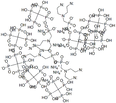 octaammonium dihydrogen [[(phosphonatomethyl)imino]bis[ethane-2,1-diylnitrilobis(methylene)]]tetrakisphosphonate Structure