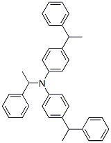 알파-메틸-N,N-비스[4-(1-페닐에틸)페닐]벤질아민 구조식 이미지