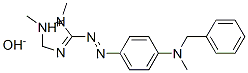 3-[[4-[benzylmethylamino]phenyl]azo]-1,2-dimethyl-1H-1,2,4-triazolium hydroxide 구조식 이미지