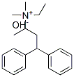 ethyldimethyl(1-methyl-3,3-diphenylpropyl)ammonium hydroxide Structure