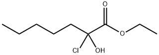 ethyl 2-chloro-2-hydroxyheptanoate 구조식 이미지