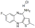 7-fluoro-2-methyl-10H-thieno[2,3-b][1,5]benzodiazepin-4-amine monohydrochloride 구조식 이미지