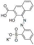 potassium hydrogen 3-hydroxy-4-[(4-methyl-2-sulphonatophenyl)azo]-2-naphthoate  Structure