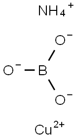 orthoboric acid, ammonium copper salt Structure