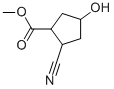 2-시아노-4-하이드록시-사이클로펜탄-카복실산메틸에스테르 구조식 이미지