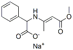 sodium (Z)-alpha-[(3-methoxy-1-methyl-3-oxo-1-propenyl)amino]cyclohexa-1,4-diene-1-acetate Structure