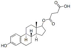 estra-1,3,5(10)-triene-3,17-diol 17-(hydrogen succinate) Structure