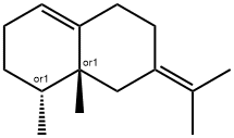 trans-1,2,3,5,6,7,8,8a-octahydro-1a,8a-dimethyl-7-(1-methylethylidene)naphthalene Structure