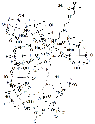 nonasodium pentahydrogen [[(phosphonatomethyl)imino]bis[ethylene[(phosphonatomethyl)imino]ethylenenitrilobis(methylene)]]tetrakisphosphonate Structure