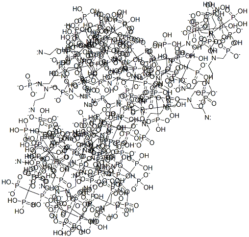 tridecasodium hydrogen [[(phosphonatomethyl)imino]bis[ethylene[(phosphonatomethyl)imino]ethylenenitrilobis(methylene)]]tetrakisphosphonate Structure