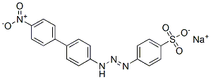 sodium 4-[[4-[4-nitrophenyl]anilino]azo]benzenesulphonate Structure