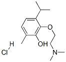 6-[2-(디메틸아미노)에톡시]-5-이소프로필-o-크레졸염산염 구조식 이미지