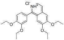 1-(3,4-diethoxyphenyl)-6,7-diethoxyisoquinolinium chloride 구조식 이미지