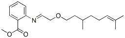 methyl 2-[[2-[(3,7-dimethyl-6-octenyl)oxy]ethylidene]amino]benzoate 구조식 이미지