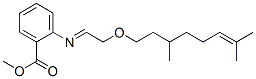 methyl 2-[[2-[(3,7-dimethyl-6-octenyl)oxy]ethylidene]amino]benzoate Structure