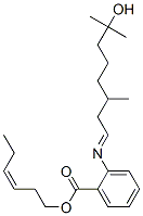 (Z)-3-hexenyl 2-[(7-hydroxy-3,7-dimethyloctylidene)amino]benzoate Structure