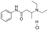 3-(diethylamino)-N-phenylbutyramide monohydrochloride Structure