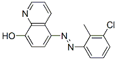 5-[(3-chloro-o-tolyl)azo]quinolin-8-ol Structure