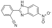 2-(5-니트로-1H-벤즈이미다졸-2-일)벤조니트릴 구조식 이미지
