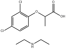 diethylammonium 2-(2,4-dichlorophenoxy)propionate Structure