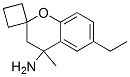 Spiro[2H-1-benzopyran-2,1-cyclobutan]-4-amine,  6-ethyl-3,4-dihydro-4-methyl- Structure