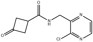 N-((3-chloropyrazin-2-yl)Methyl)-3-oxocyclobutanecarboxaMide 구조식 이미지
