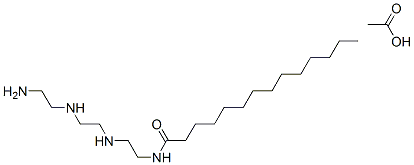 N-[2-[[2-[(2-아미노에틸)아미노]에틸]아미노]에틸]미리스타미드모노아세테이트 구조식 이미지