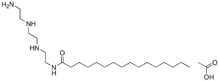 N-[2-[[2-[(2-aminoethyl)amino]ethyl]amino]ethyl]palmitamide monoacetate Structure