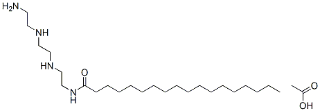 N-[2-[[2-[(2-aminoethyl)amino]ethyl]amino]ethyl]stearamide monoacetate Structure