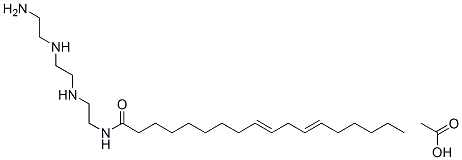 N-[2-[[2-[(2-aminoethyl)amino]ethyl]amino]ethyl]octadeca-9,12-dienamide monoacetate Structure