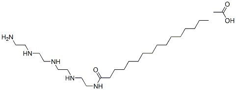 N-[2-[[2-[[2-[(2-aminoethyl)amino]ethyl]amino]ethyl]amino]ethyl]palmitamide monoacetate Structure