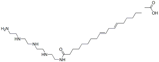 N-[2-[[2-[[2-[(2-aminoethyl)amino]ethyl]amino]ethyl]amino]ethyl]octadeca-9,12-dienamide monoacetate Structure