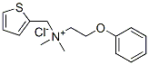 디메틸(2-페녹시에틸)(2-티에닐메틸)염화암모늄 구조식 이미지