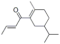 1-(5-isopropyl-2-methyl-1-cyclohexen-1-yl)-2-buten-1-one 구조식 이미지