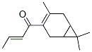 1-(4,7,7-trimethylbicyclo[4.1.0]hept-3-en-3-yl)-2-buten-1-one Structure