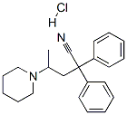 감마-메틸-알파,알파-디페닐피페리딘-1-부티로니트릴모노염산염 구조식 이미지