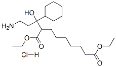 디에틸2-(3-아미노-1-시클로헥실-1-히드록시프로필)노난디오에이트염산염 구조식 이미지