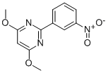 4,6-DIMETHOXY-2-(3-NITROPHENYL)PYRIMIDINE Structure