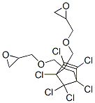 2,2'-[(1,4,5,6,7,7-hexachlorobicyclo[2.2.1]hept-5-en-2-ylidene)bis(methyleneoxymethylene)]bisoxirane Structure