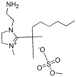 1-(2-aminoethyl)-2-(dimethylheptyl)-4,5-dihydro-3-methyl-1H-imidazolium methyl sulphate 구조식 이미지
