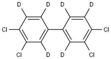 3,3',4,4'-TETRACHLORODIPHENYL-D6 Structure