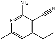 3-Pyridinecarbonitrile,  2-amino-4-ethyl-6-methyl- Structure