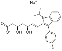 Fluvastatin sodium salt 구조식 이미지